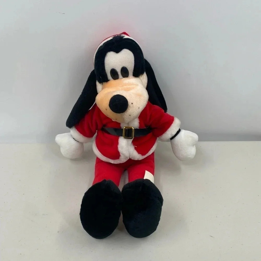 The Walt DISNEY Company Vintage GOOFY Santa Very CLEAN Christmas 18" Plush Soft